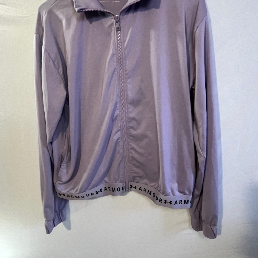Under Armour Lavender Bomber Jacket - Women's Zip Front